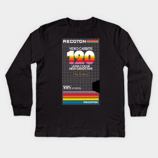 Retro VHS Tape Kids Long Sleeve T-Shirt